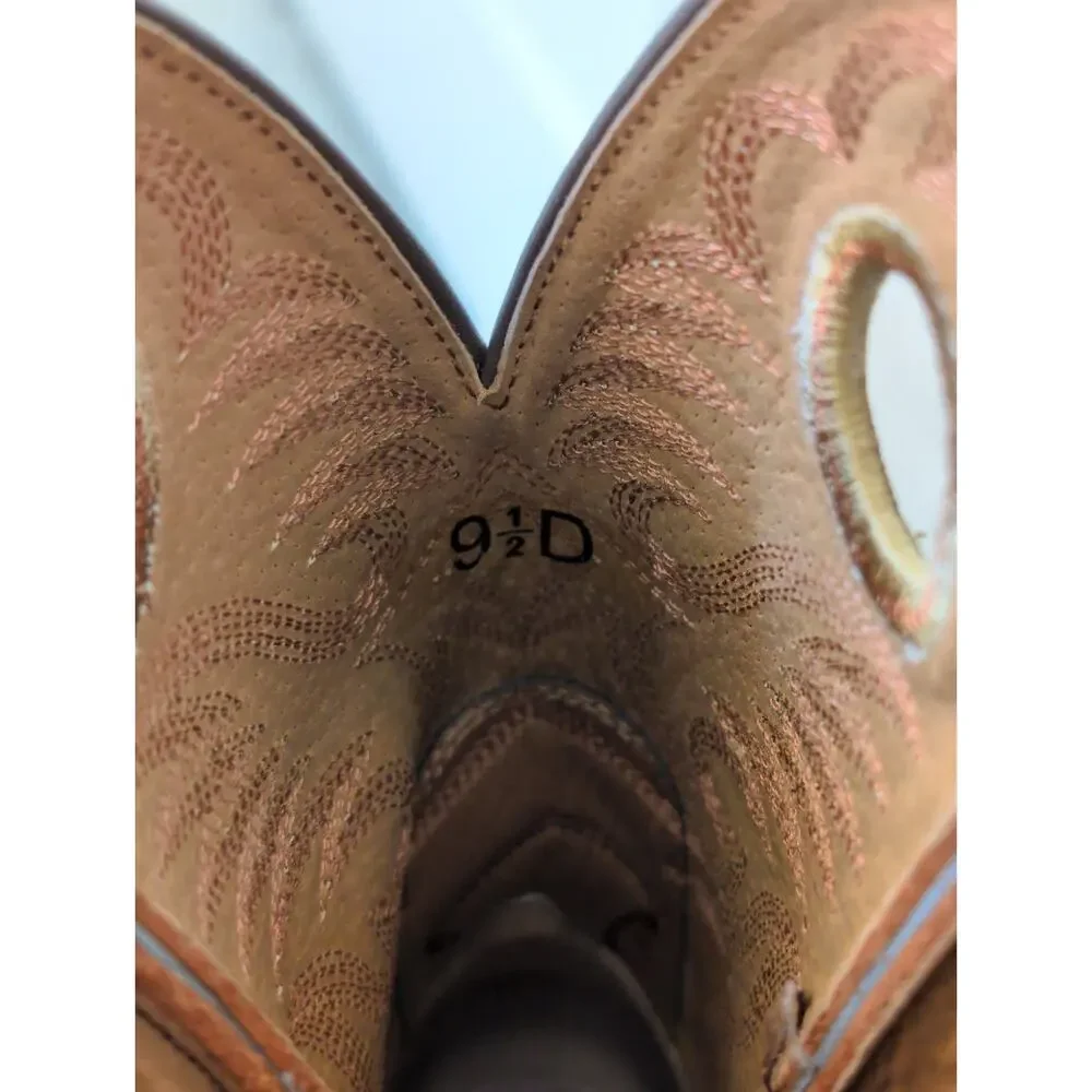 Ariat Men's Heritage Roughstock Cowboy Boots in Square-toe size 9.5 - Picture 5 of 7